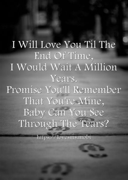I Will Love You Til The - 20 Sad Tears Quotes with Images - Picture Quotes