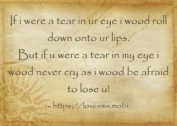 If i were a tear in ur - 20 Sad Tears Quotes with Images - Picture Quotes