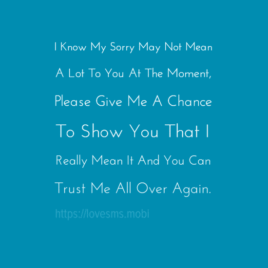 My sorry may not mean anything - Sorry Messages - Picture Quotes