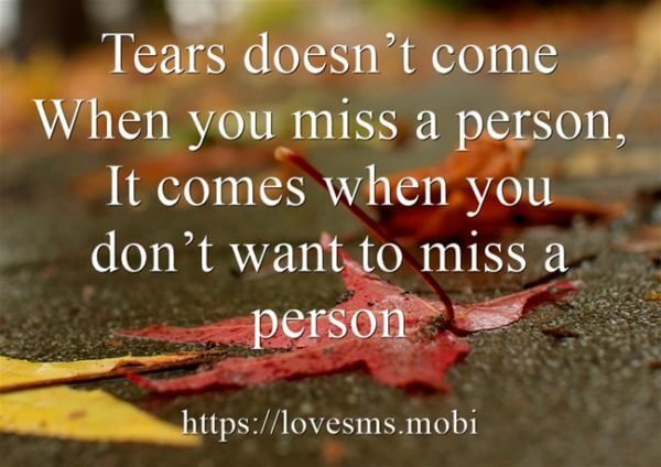 Tears doesnt come When - 20 Sad Tears Quotes with Images - Picture Quotes