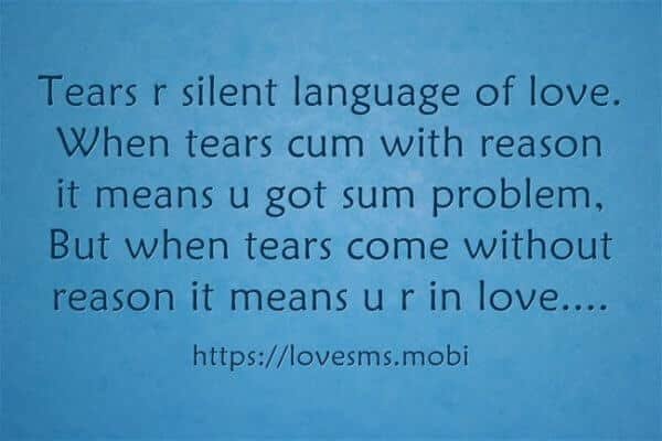 Tears r silent language - 20 Sad Tears Quotes with Images - Picture Quotes